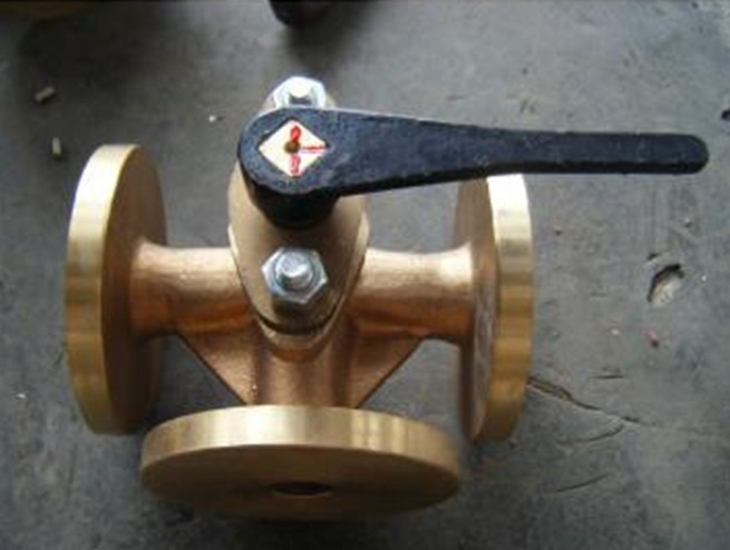 JIS Standard Bronze 5K Flange Cocks Valve,three-way