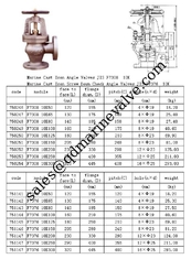 China JIS F7310 Marine cast iron Angle valve 16K China supplier
