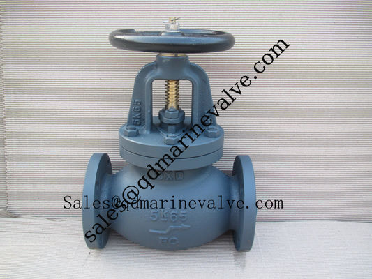 Marine Cast iron globe valve JIS type  5K/10K/16K supplier