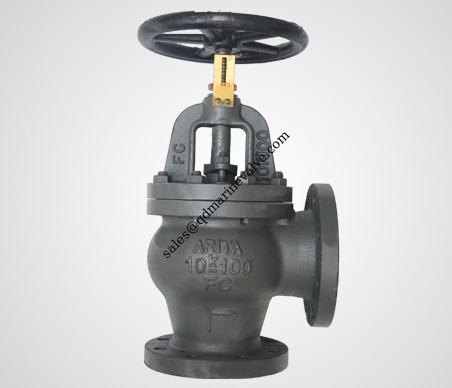 cast iron angle valve 10K JIS F7308/F7376 supplier