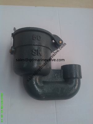 Cast iron Goose Neck Air Pipe Heads JIS F3012 5K,10K supplier