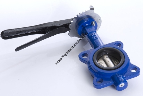 JIS F7480 Marine Cast iron Butterfly Valve wafer lug Type Size:DN40-DN350 supplier