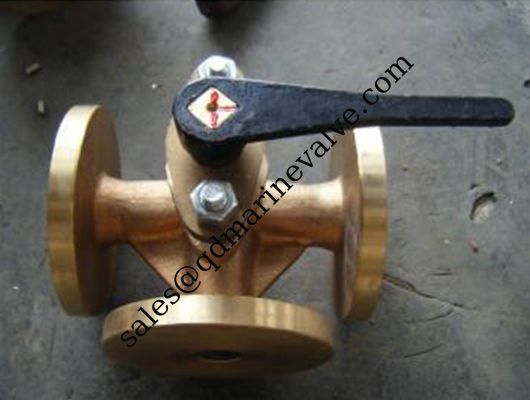 JIS Standard Bronze 5K Flange Cocks Valve,three-way