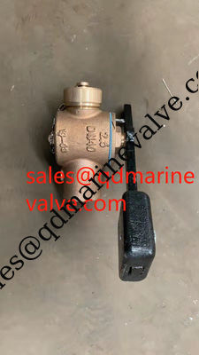 JIS F3018 self closing parallel cock heads for short sounding pipe/Weight type sounding valve DN40